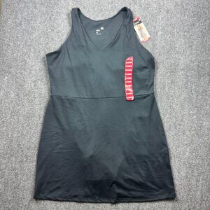 New Gap Fit Ladies Active Tank Mini Dress Women's XL Black Shorts Inside